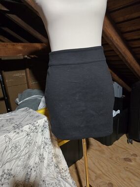 silence + noise Black Knit Mini Skirt